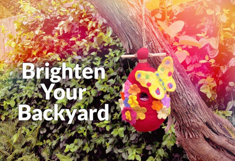 Felt Birdhouses: Brighten your Backyard