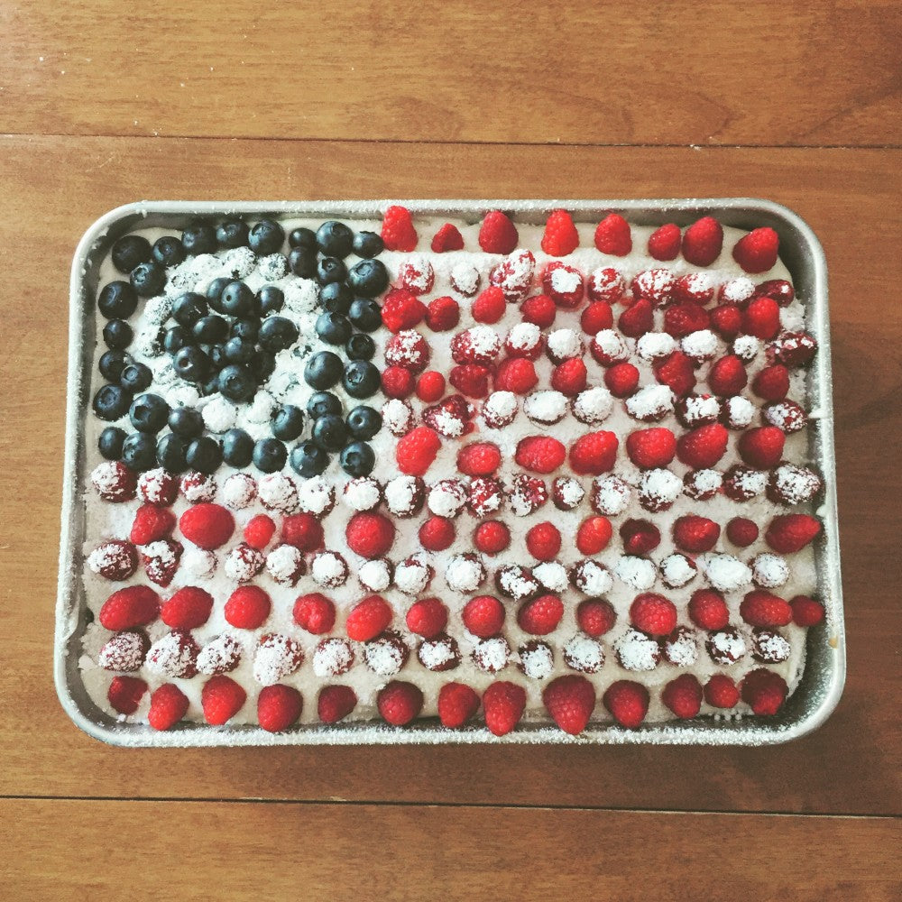 Fourth of July Flag Cake