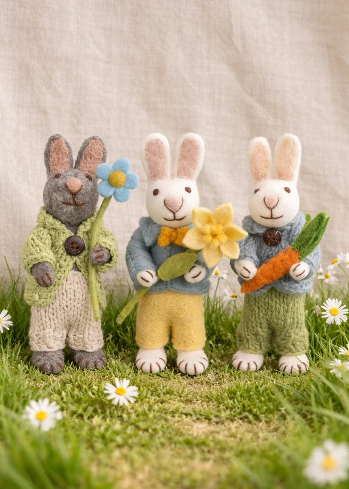 Felt Bunny Ornaments