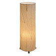 24 Inch Cocoa Leaf Cylinder Table Lamp Natural