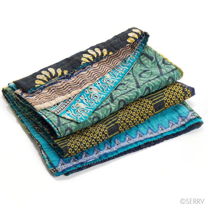 Spring Kantha Throw