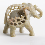 double carved elephant inside