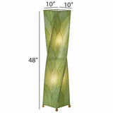Large Twist Floor Leaf Lamp - Green - est. ship 5/2026