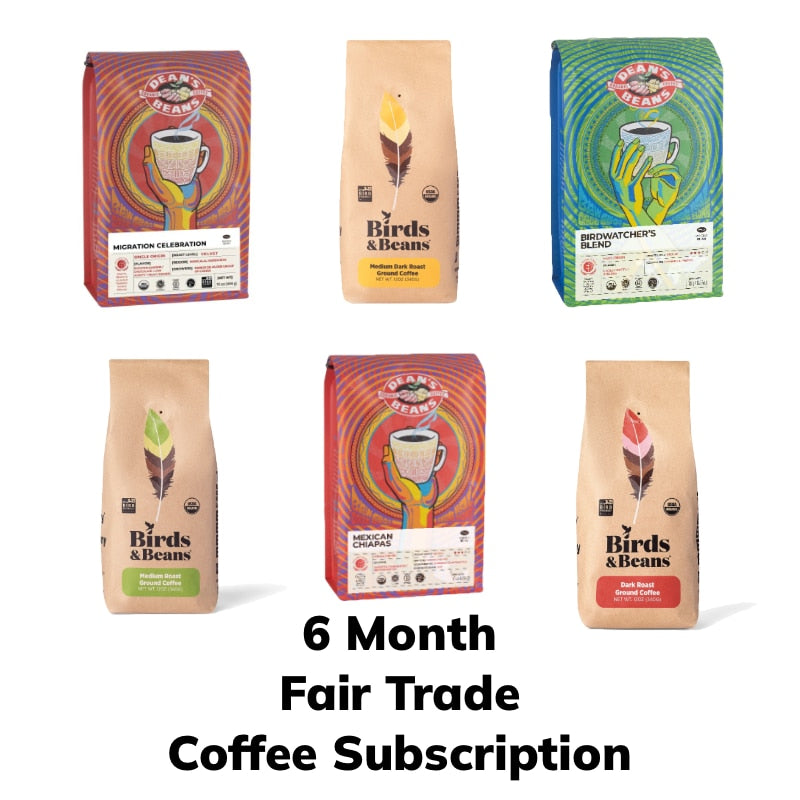6 month fair trade coffee subscription
