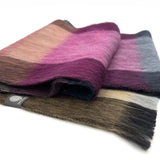 Alpaca Plaid Scarf Rainbow 1