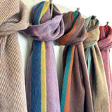Shupaca Alpaca Sunspot scarf featuring a colorful sunburst pattern in soft, cozy alpaca fiber.
