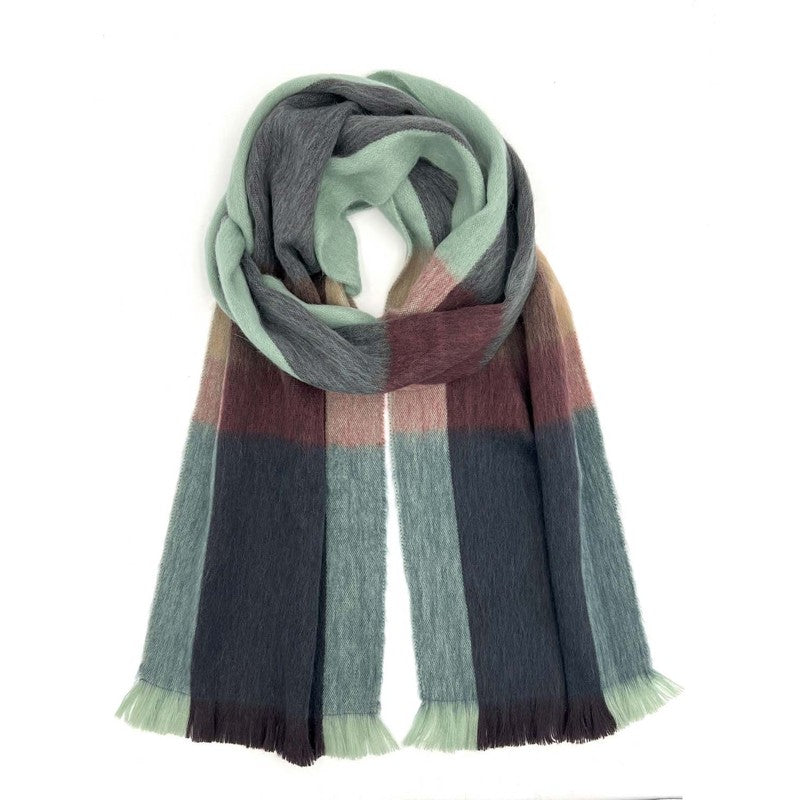 Alpaca Plaid Scarf Twilight
