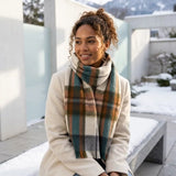 Alpaca Tartan Scarf Aspen