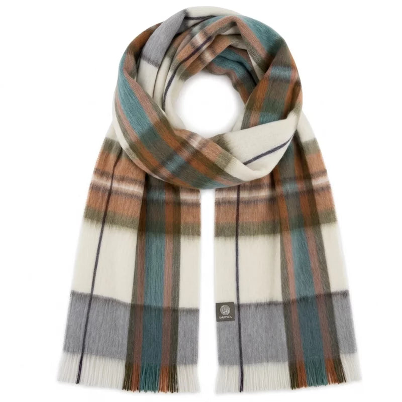 Alpaca Tartan Scarf Aspen