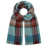 Alpaca Tartan Scarf Mariner