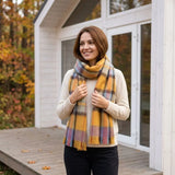 Alpaca Tartan Scarf Sundown