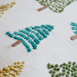 Alpine Trees Pillow Close Up