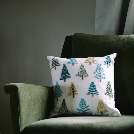 Apline Trees Pillow Styled 1