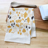 Autumn Leaves and Acorn Kitchen Towel