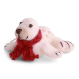 Baby Seal with Red Scarf Ornament