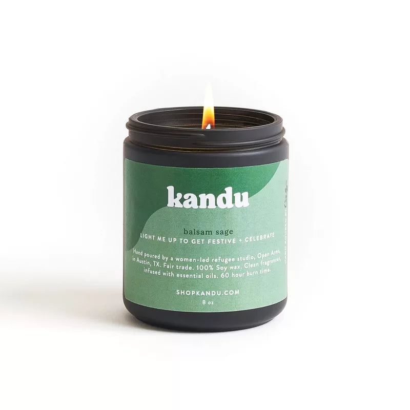Balsam Sage 8oz Glass Candle