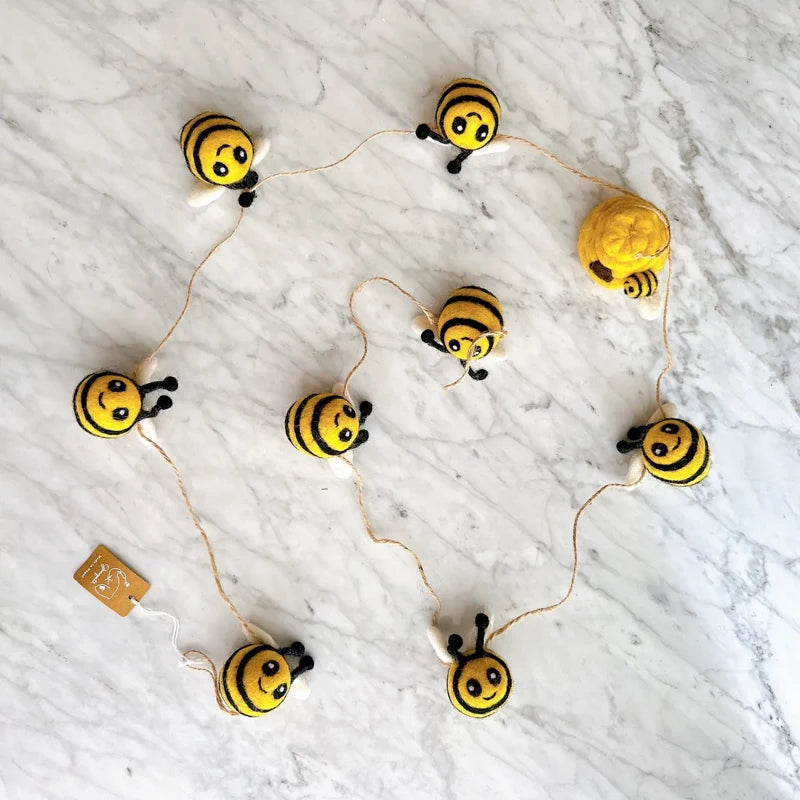 Bee Felt Garland