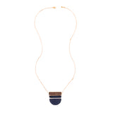 Elegant estate blue necklace from the Faire Collection featuring intricate design and vibrant blue gemstone accents.