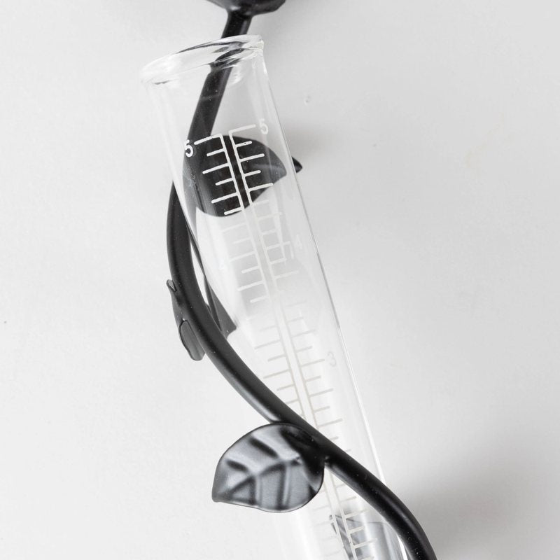 Bird and Vine Cast Iron Rain Gauge