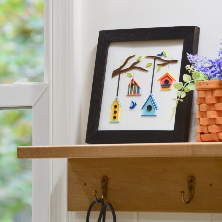 Birdhouse Tree Quilling Card Styled