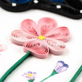 Birthday Flowers & Butterflies Quilling Card 2