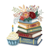 Books & Cupcake Birthday Quilling Card