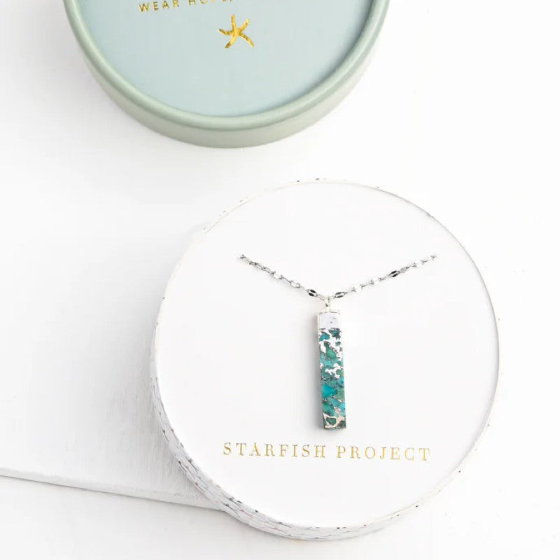 Brayden Turquoise Necklace Silver 3