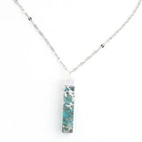 Brayden Turquoise Necklace Silver