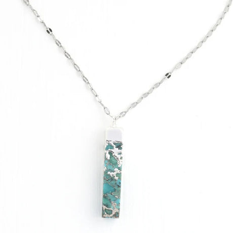 Brayden Turquoise Necklace Silver
