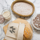 Linen Bread Bags Set of 2