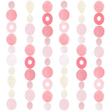 Pink Capiz shell strand by Zen-Zen featuring shimmering, translucent shells arranged in a delicate, decorative necklace or garland.