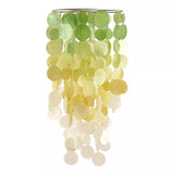 Chandelier Capiz Chime - Ombre Avocado