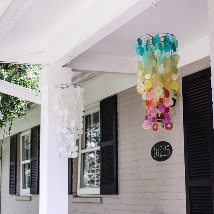 Chandelier Capiz Chimes styled 1