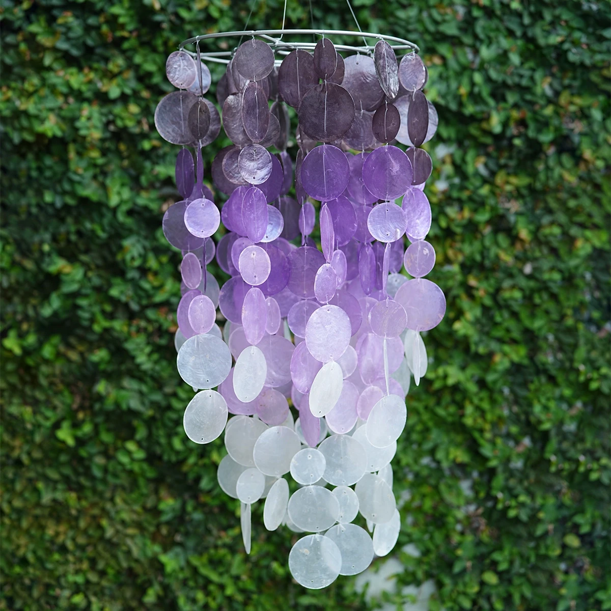Chandelier Capiz Chime - Ombre Lavender