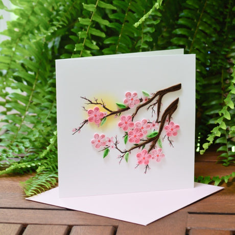 Cherry Blossom Quilling Card Styled