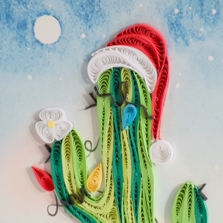 Christmas Cactus Quilling Card