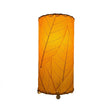 Eangee orange cocoa leaf cylinder table lamp, 12-inch height with detailed leaf design, perfect for accent lighting.
