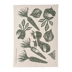 Cotton Tea Towel Farm to Table Olive