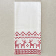 Cotton Tea Towel - Reindeer Sweater Red