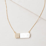 Courage Light and Gold Mother of Pearl Necklace