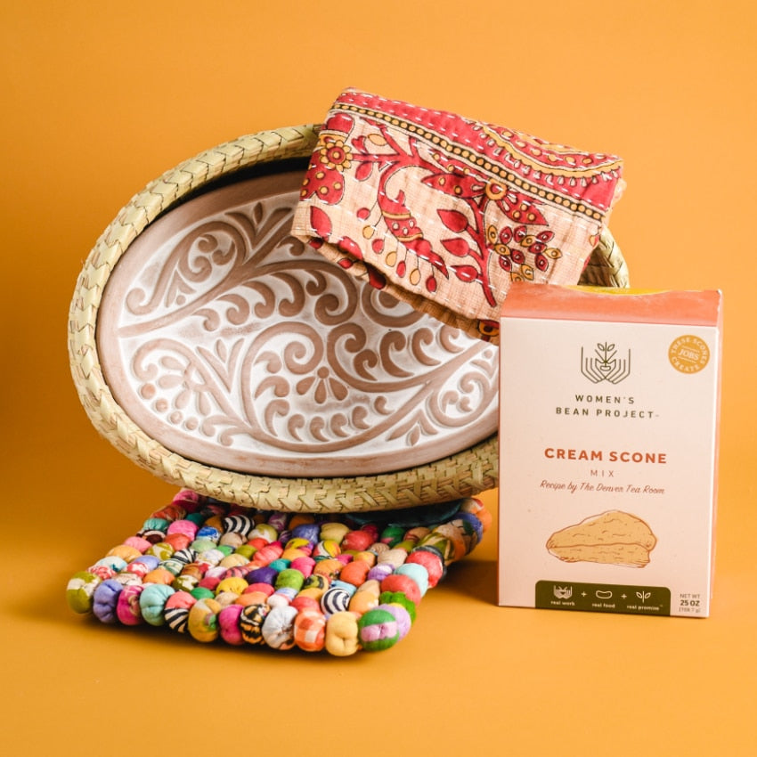 Curly Fern Bread Warmer Gift Set