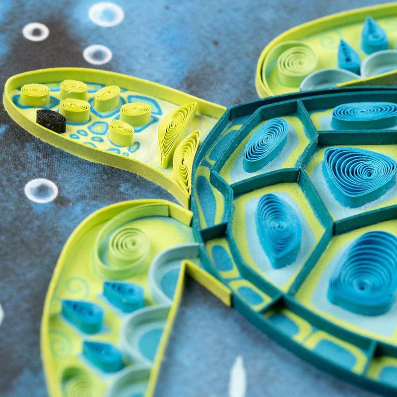 Decorative Sea Turtle Quilling Card 2