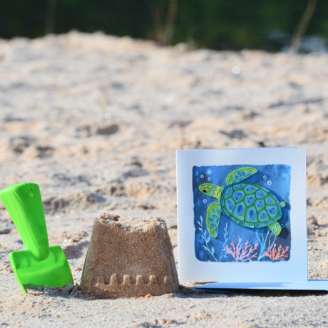 Decorative Sea Turtle Quilling Card