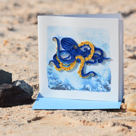 Deep Sea Octopus Quilling Card