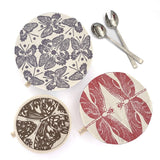 Dish and Bowl Cover Large Set of 3 Butterflies