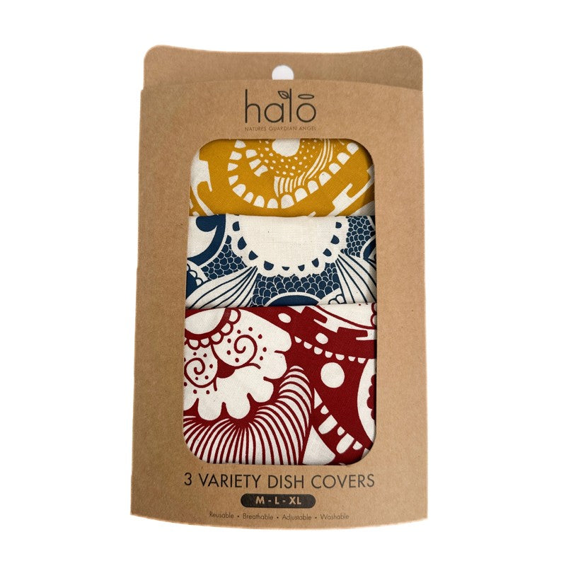 Organic Cotton Dish Covers - Large Set of 3 Paradise