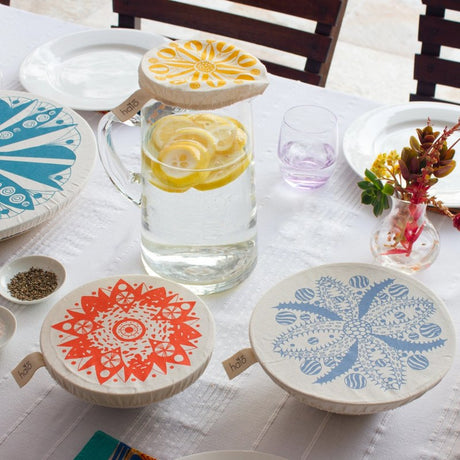 Organic Cotton Dish Covers - Small Set of 3 Aloe