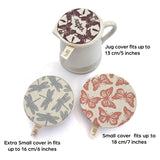 Organic Cotton Dish Covers - Small Set of 3 Butterflies