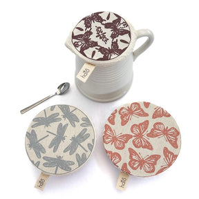 Dish and Bowl Cover Small Set of 3 Butterflies