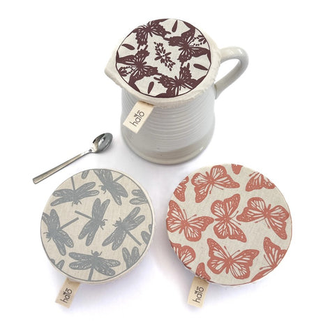 Dish and Bowl Cover Small Set of 3 Butterflies